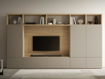 HND057 - Sectional wooden TV wall system by Santalucia Mobili - view 2